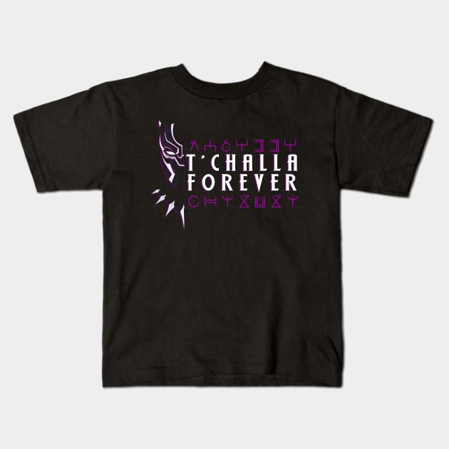 TChalla 4Ever Kids T-Shirt by ComicBook Clique